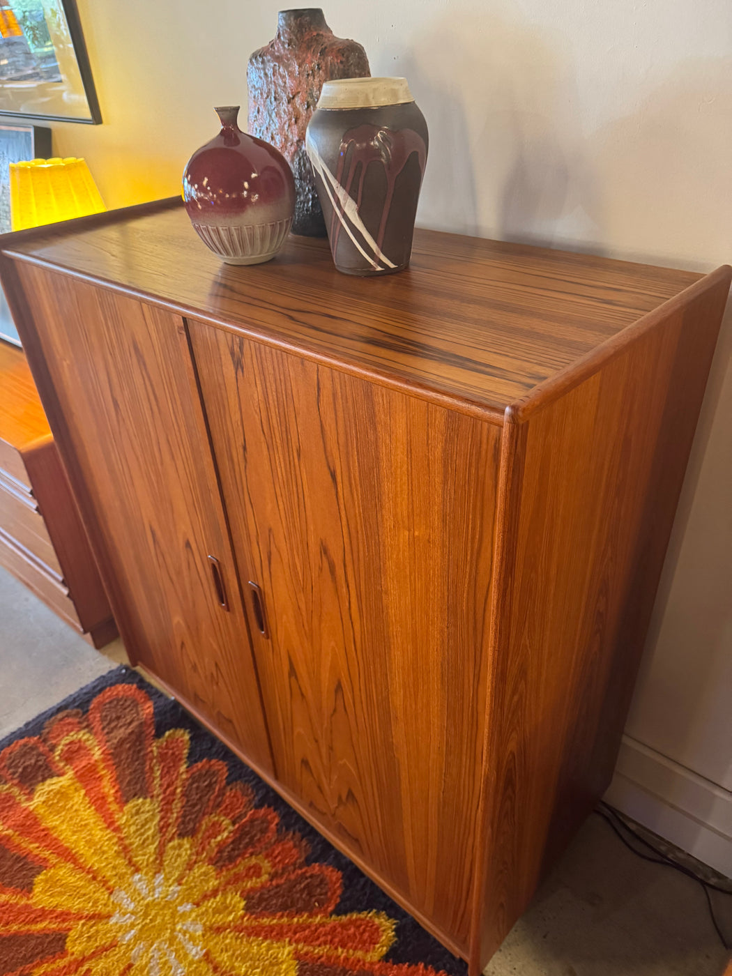 Vintage Teak Wardrobe Dresser