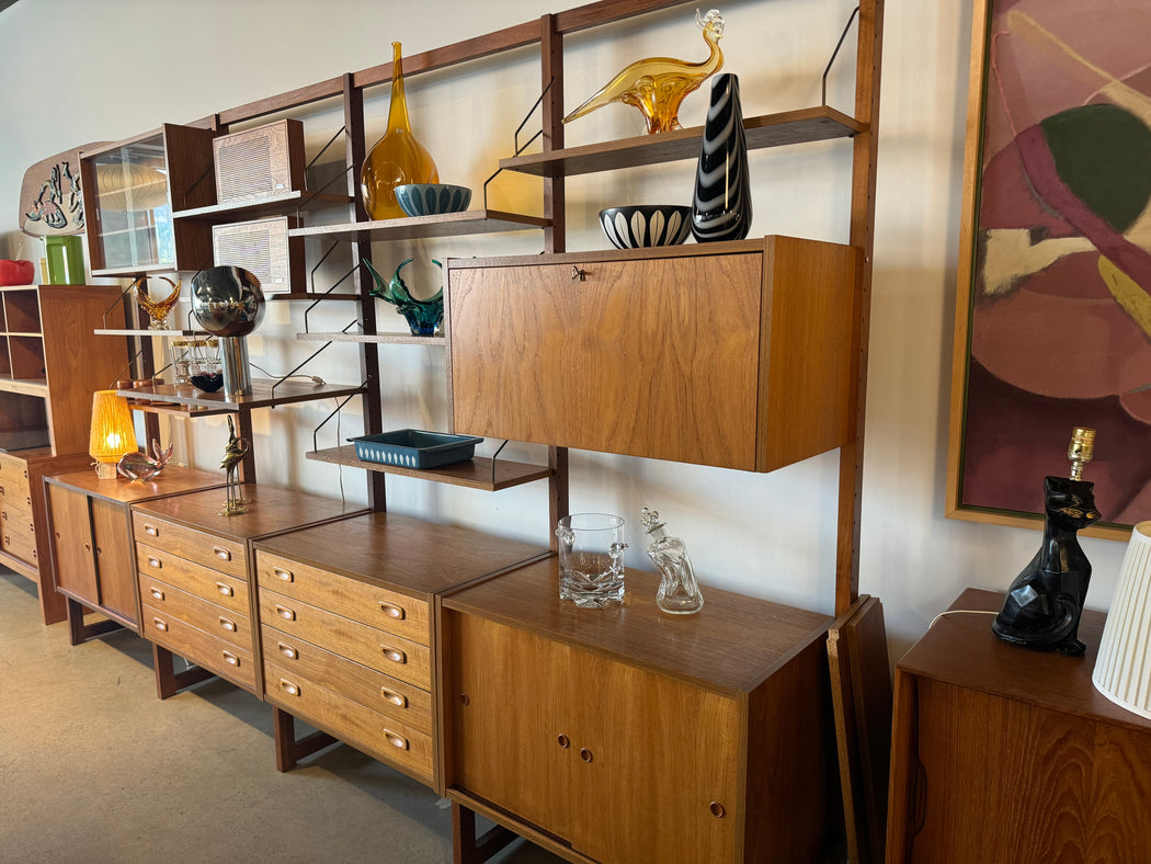 SOLD • PS Systems Teak Wall Unit