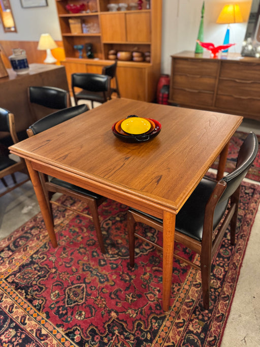 Petite Danish Teak Draw Leaf Table