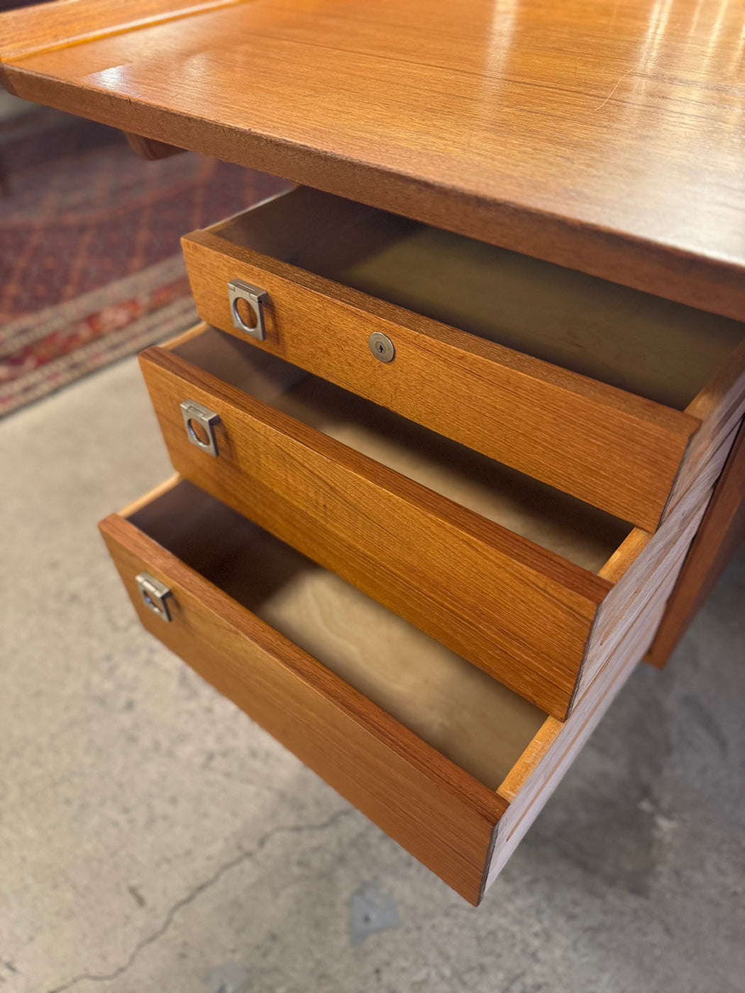 SALE • HP Hansen Teak Executive Desk