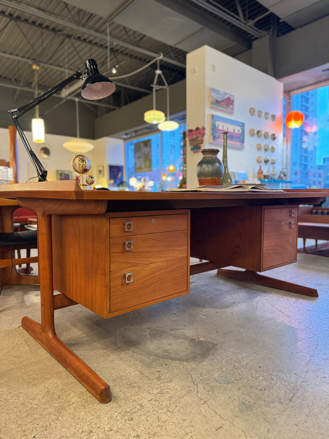 SALE • HP Hansen Teak Executive Desk
