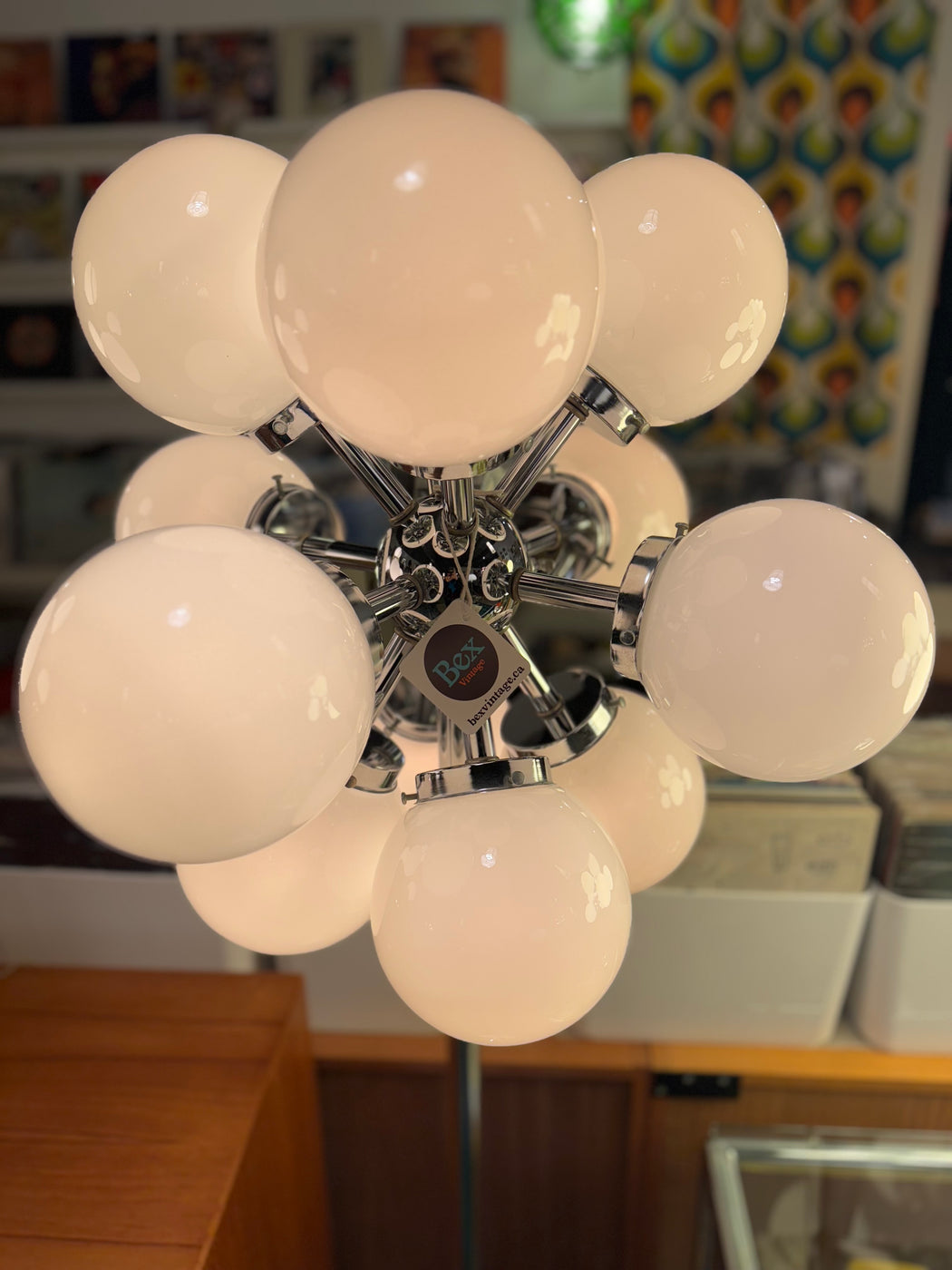 70s Chrome Sputnik Floor Lamp