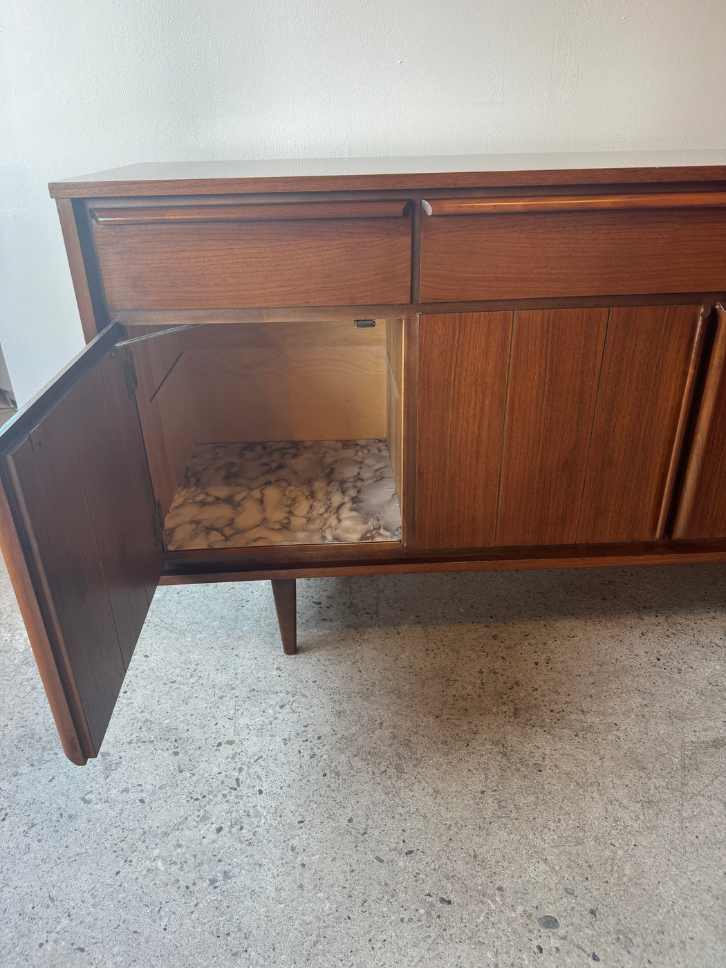 Vintage Walnut Credenza