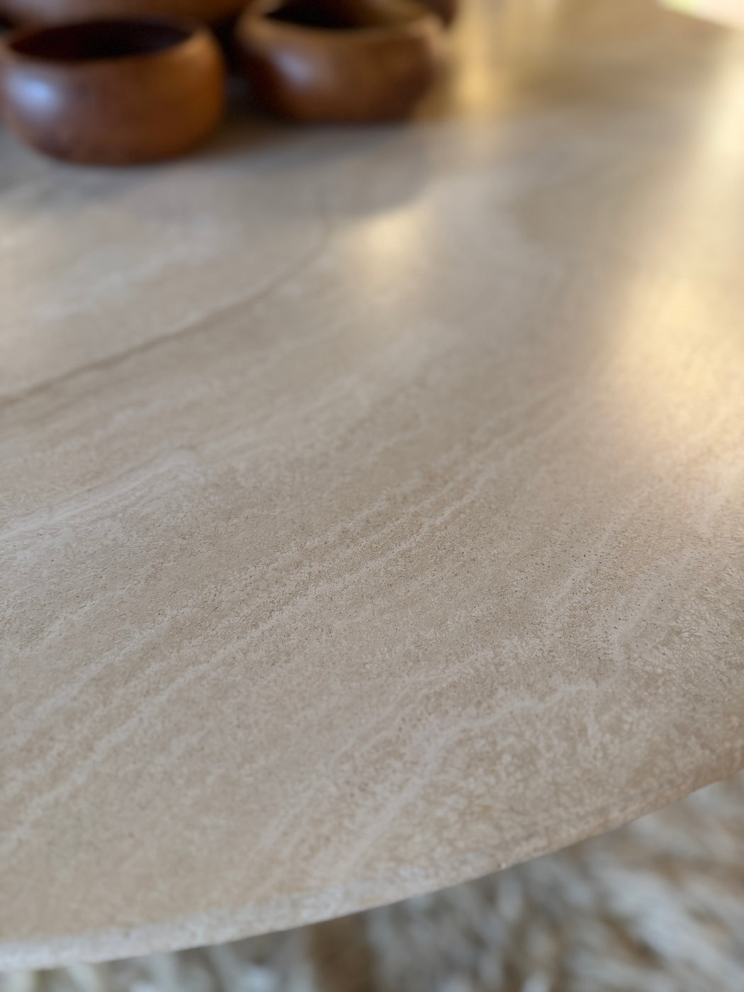 1990s Italian Travertine Table