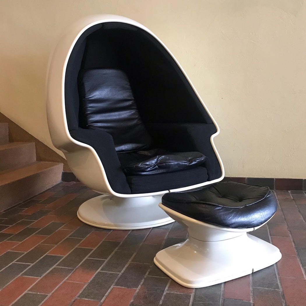 ON HOLD * Lee West Egg Chair + Ottoman