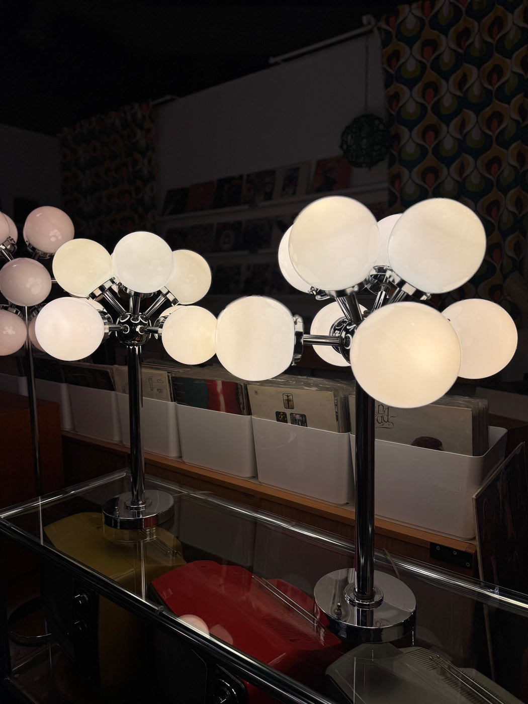 70s Chrome Sputnik Lamps