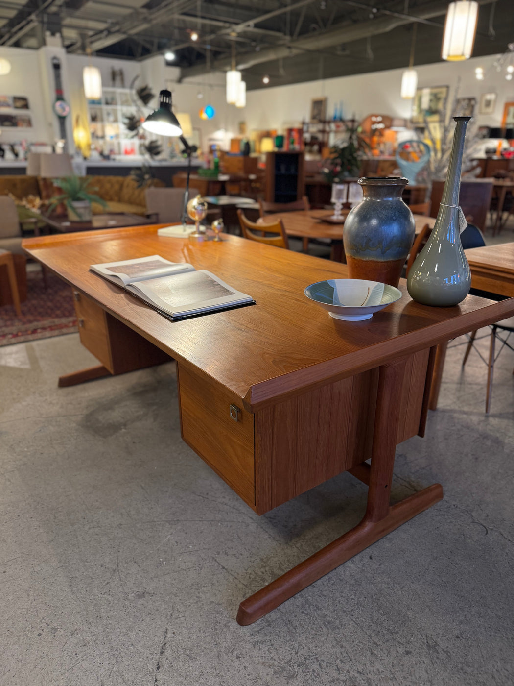 SALE • HP Hansen Teak Executive Desk