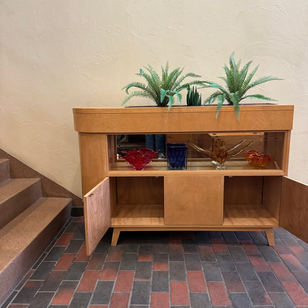 1950s Room Divider Cabinet with Planter Box