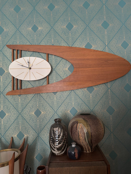 Vintage Snider Boomerang Clock