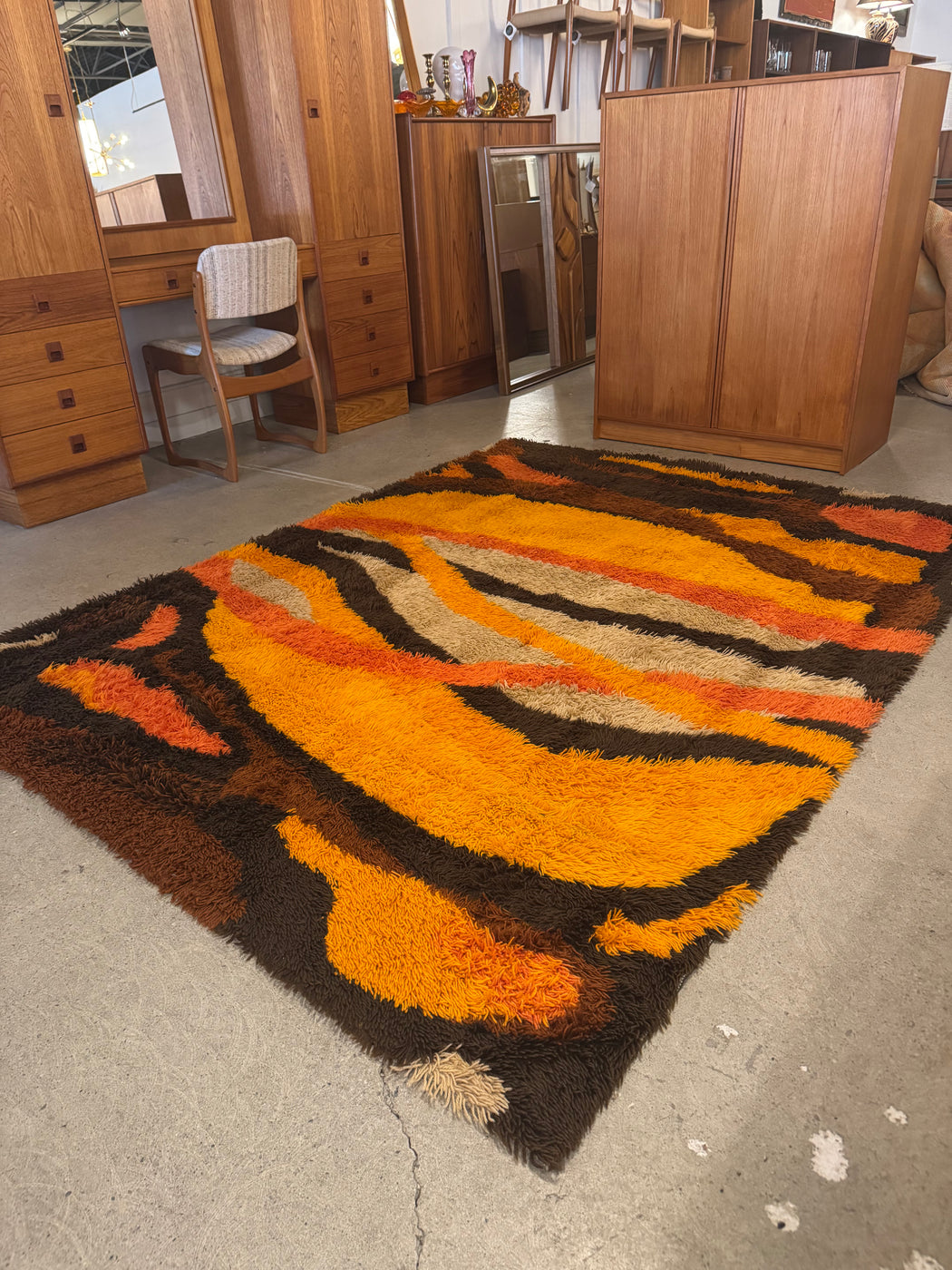 Scandinavian 1960s Rya Rug