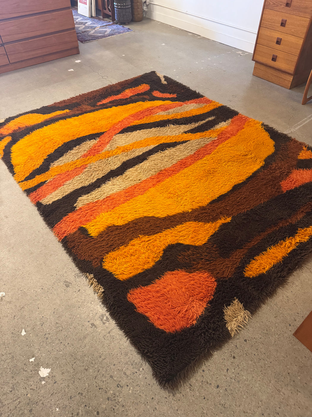 Scandinavian 1960s Rya Rug