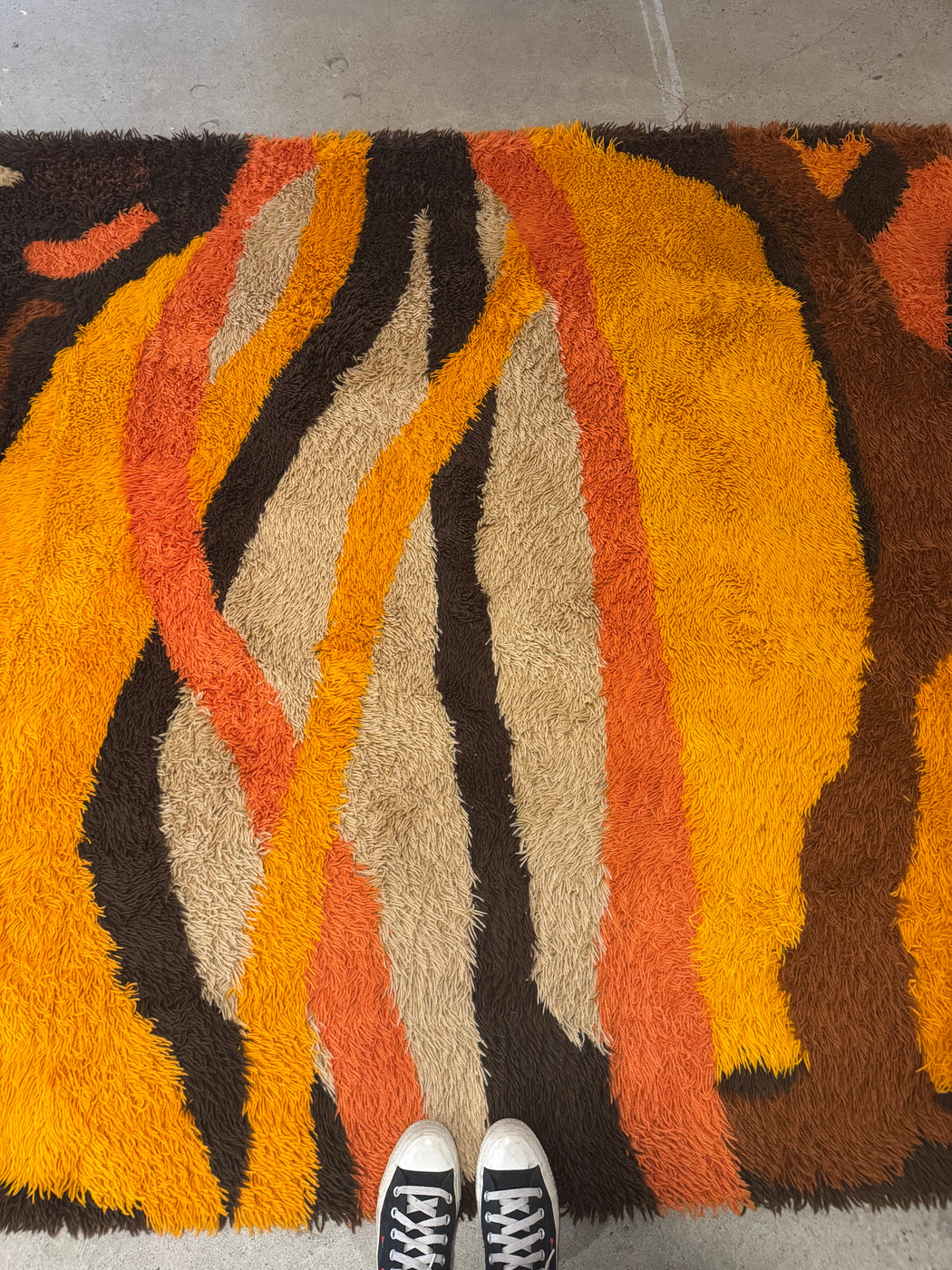Scandinavian 1960s Rya Rug