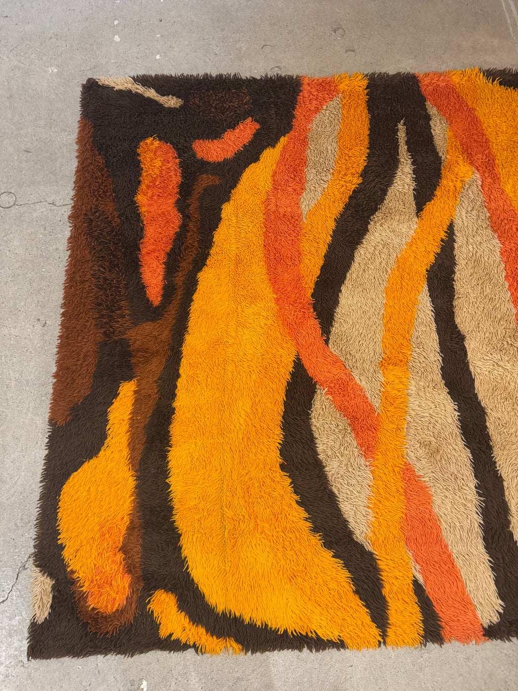 Scandinavian 1960s Rya Rug