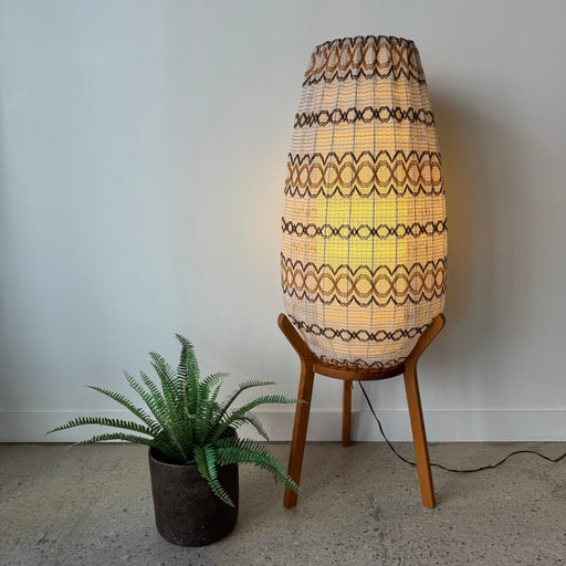 Teak Pod Floor Lamp