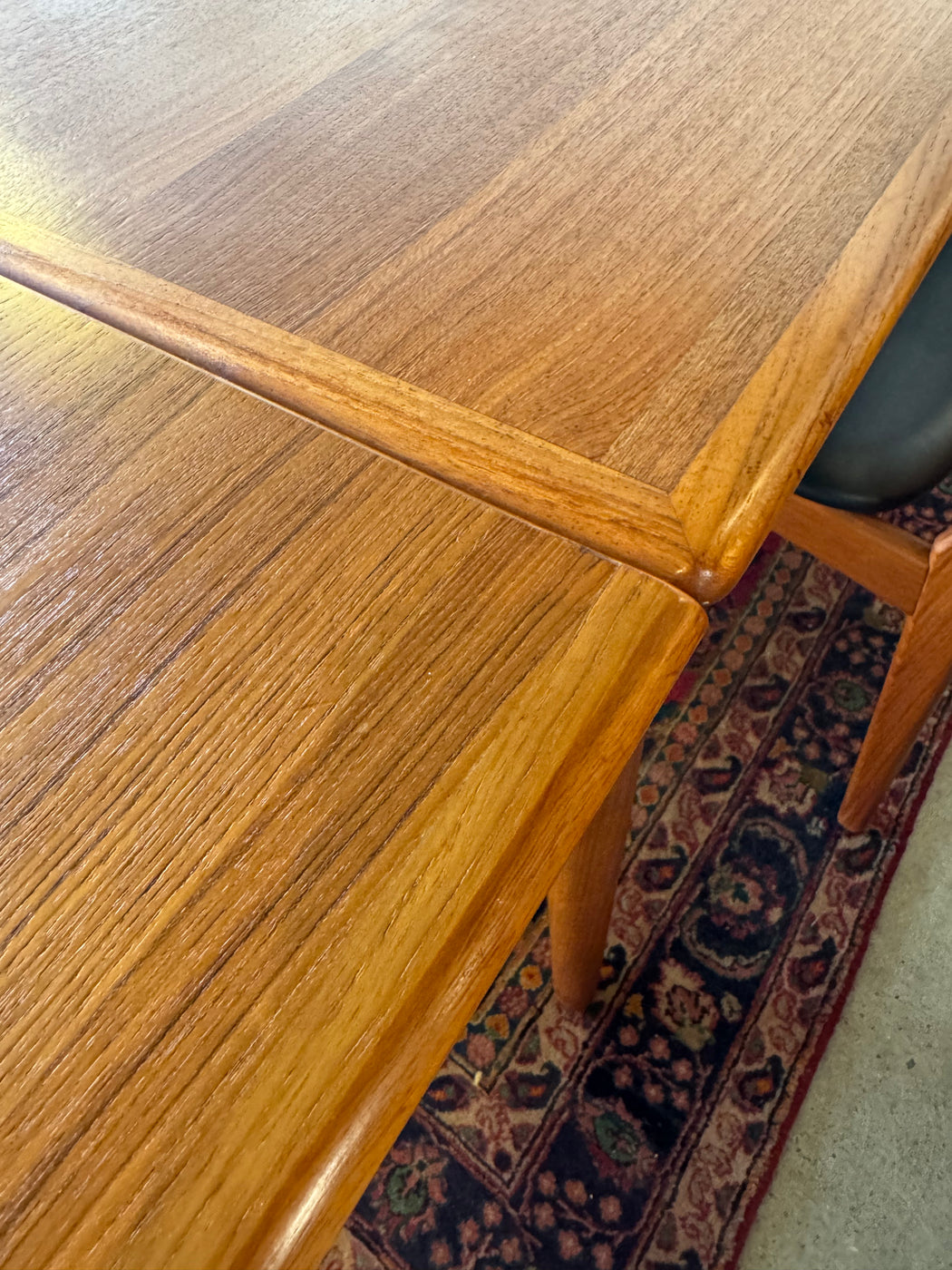 Danish Teak Draw Leaf Table