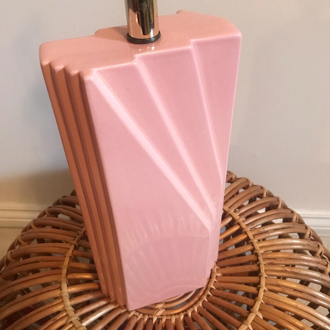Pink Blush 80s Deco Lamp