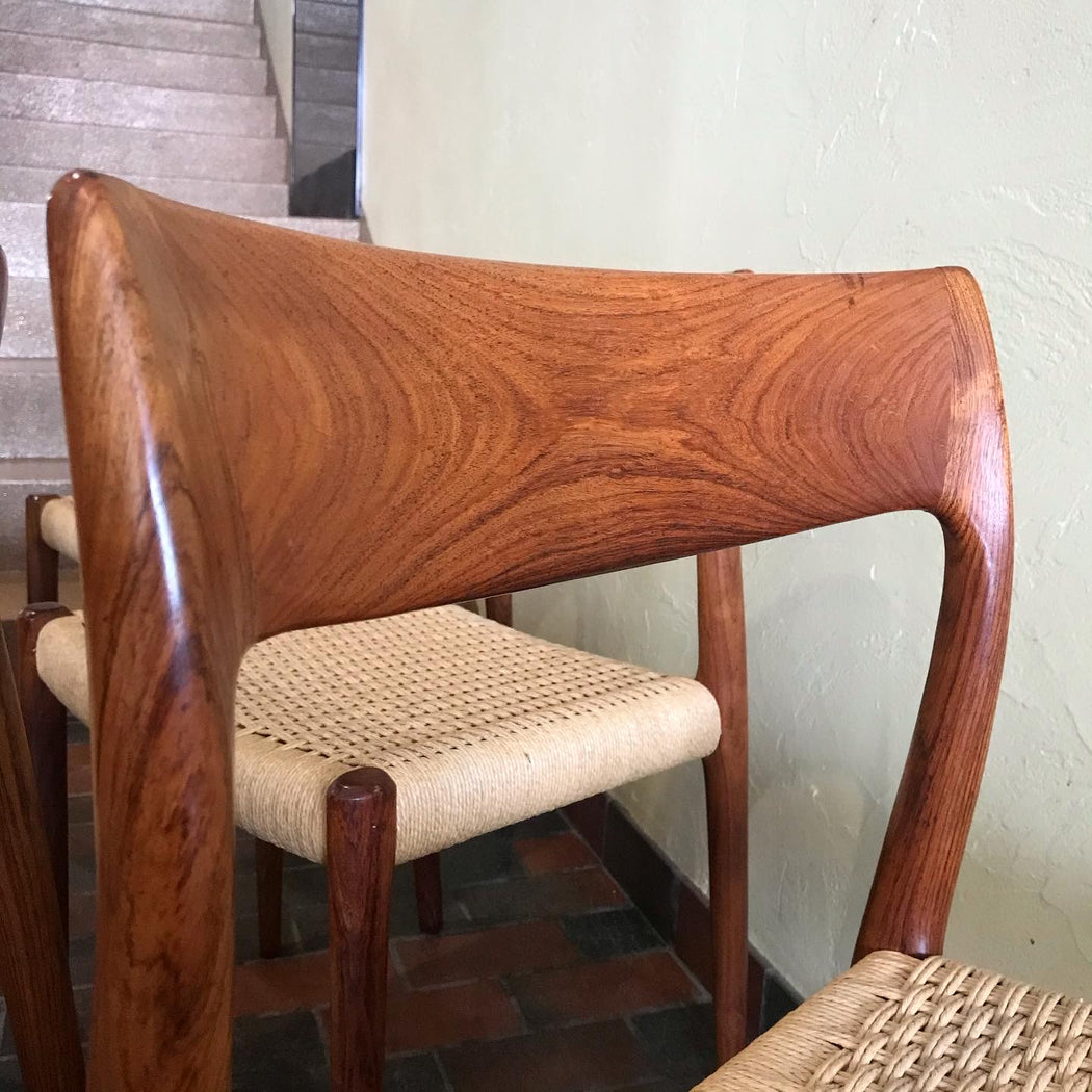 Set of 6 Rosewood Moller Chairs