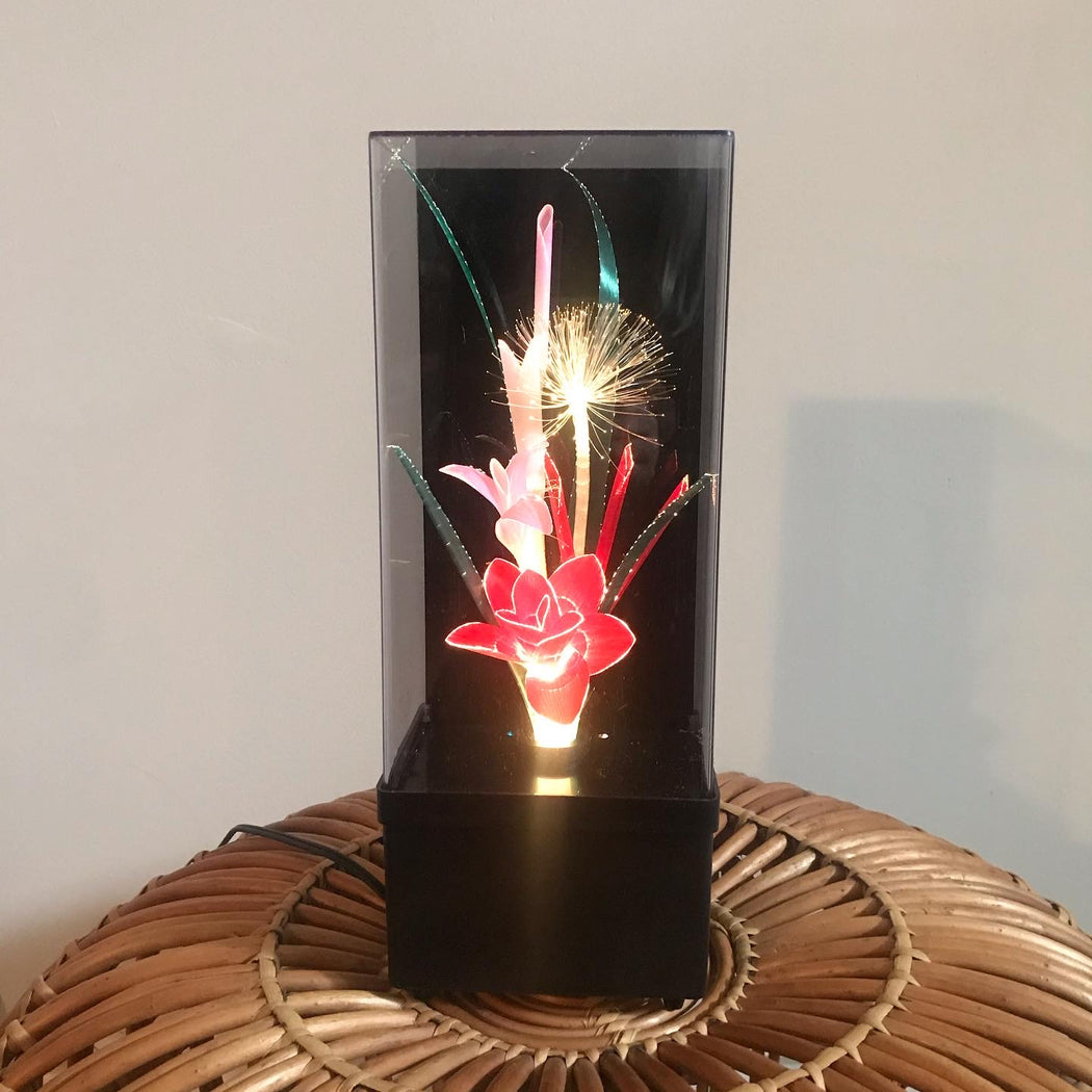 Fiber Optic Flower Lamp Music Box