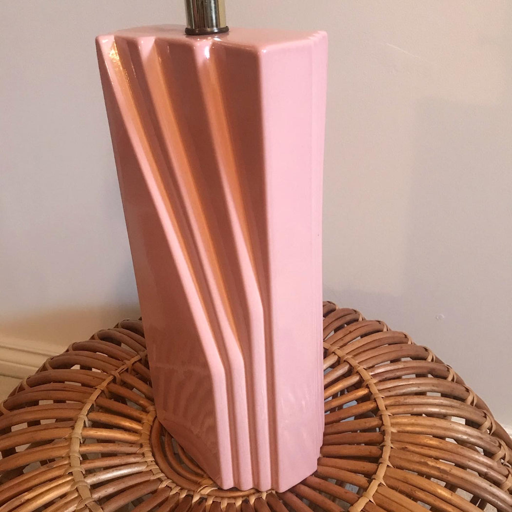 Pink Blush 80s Deco Lamp