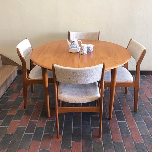SOLD • Teak Dining Table with 3 Leafs