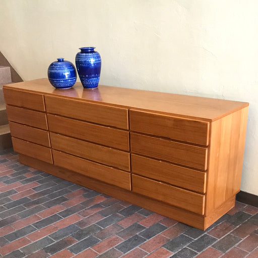 Danish Teak 12 Drawer Dresser