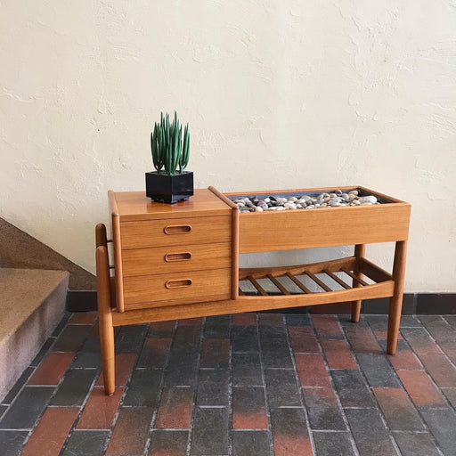 SOLD • Danish Teak Planter Box Table