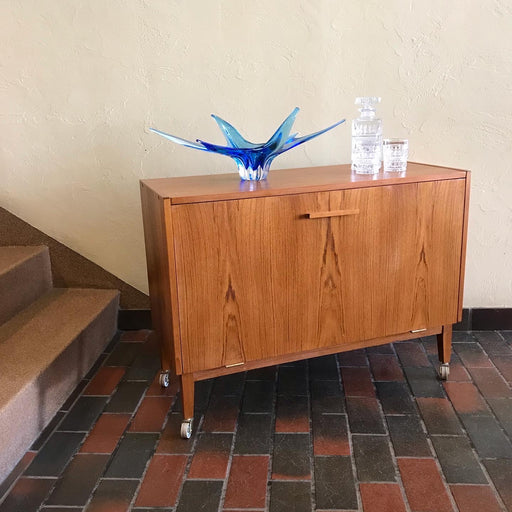 Danish Teak Record Cabinet