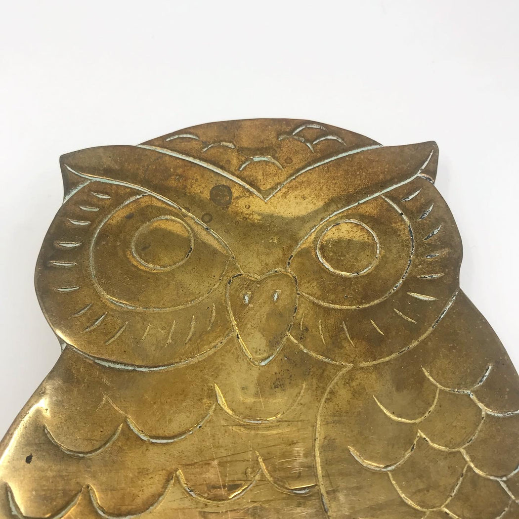 Brass Owl Trivet
