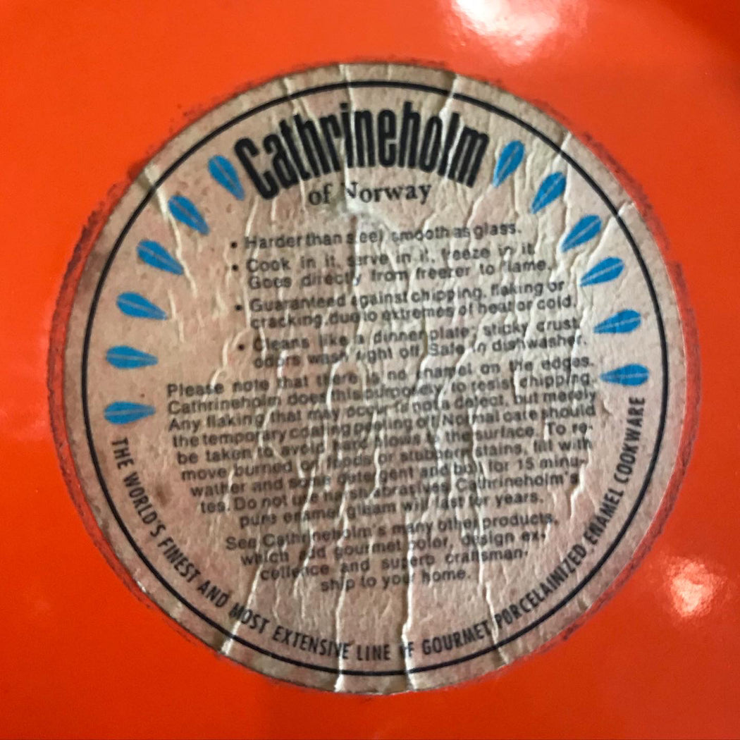 SOLD • Catherineholm Orange Lotus Ice Bucket