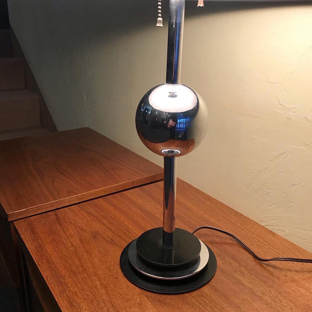 70s Chrome Ball Lamp