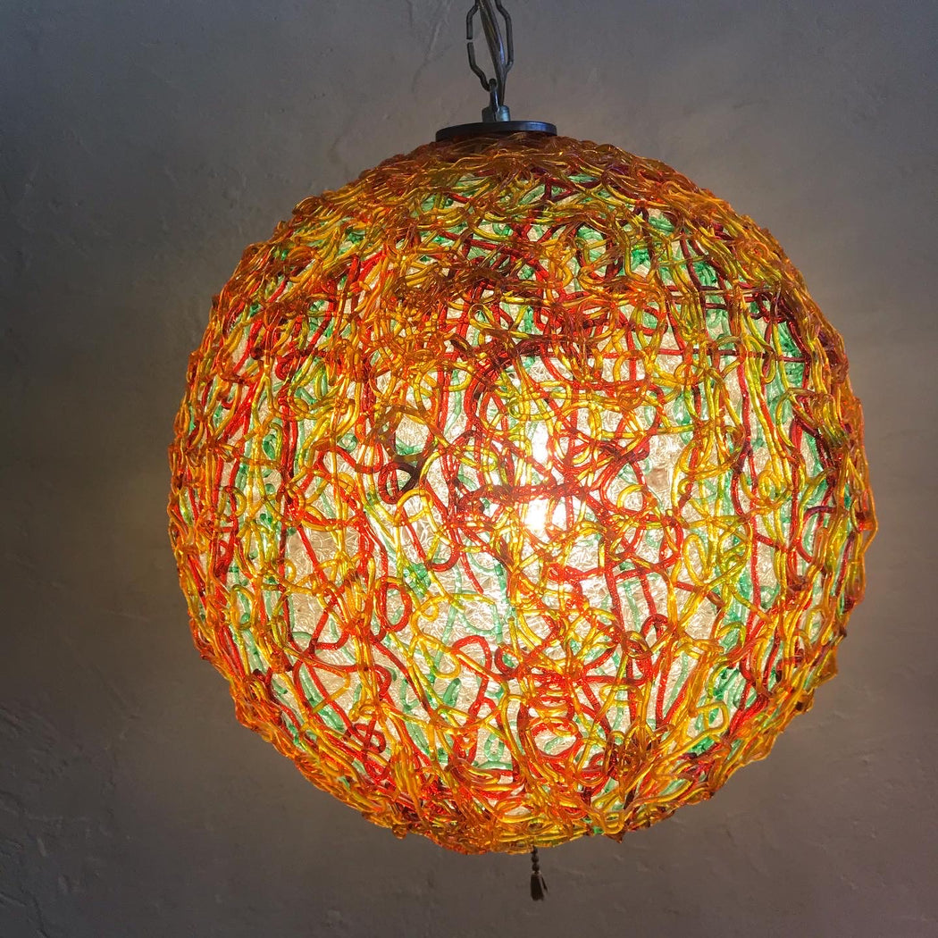 Sold • Spaghetti Swag Lamp