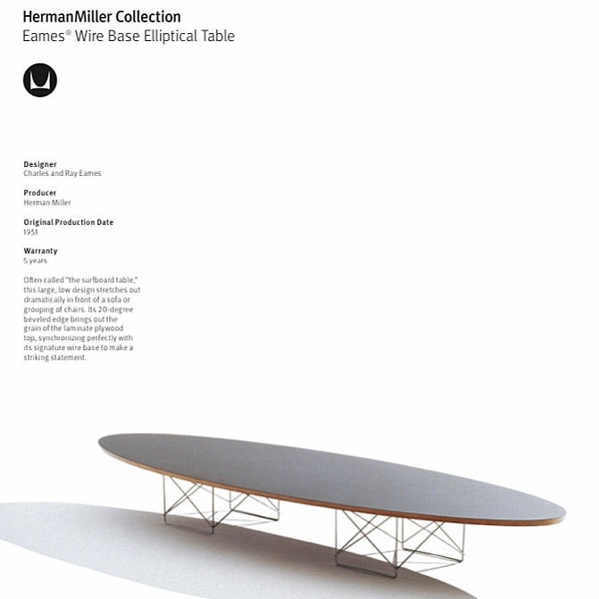 *ON HOLD* Eames Elliptical Coffee Table