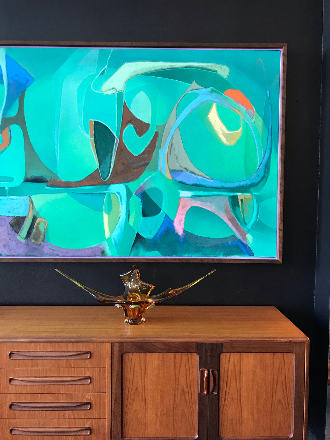 SOLD • Original Abstract Painting: Inndyr