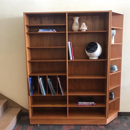 SOLD • Danish Teak Book + Record Shelf